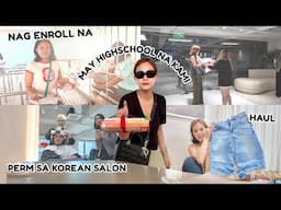 INENROLL NA SI AYI AS HIGHSCHOOL STUDENT + TINRY KO MAGPA-PERM SA KOREAN SALON | AustriaFamilyVlogs