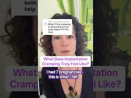 What Does Implantation Cramping REALLY Feel Like | My Experience with SEVEN Pregnancies
