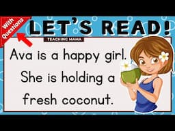 LET'S READ! | READING COMPREHENSION | PRACTICE READING SIMPLE PARAGRAPHS FOR KIDS | TEACHING MAMA