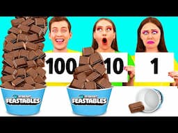 100 Layers of Chocolate Challenge | Funny Food Situations by PaRaRa Challenge