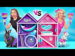 One Colored House Challenge for Pets | Barbie vs Bratz by Multi DO Smile