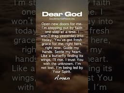 A Blessed Morning Prayer Of The Day For New Beginnings (Daily Effective Prayers)