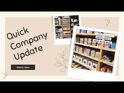 Quick Company Update !!!