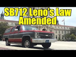 SB712 Leno's Law Update - Amended In The State Senate - Classic Car Smog Exemption