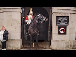 UNCOMFORTABLE  - KING'S HORSE IS DISTRESS