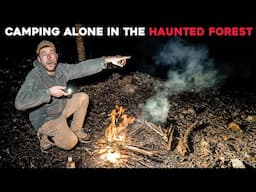 (I SAW HIM!) I Camped Out Alone at HAUNTED GHOST TOWN IN THE MIDDLE OF THE FOREST IN JAPAN