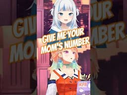 Kiara really wants Gura’s Mom’s mumber #short #gawrgura #hololiveenglish  #vtuberclips