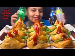 Eating 🌶️🌶️Spicy 2x Samosa Challenge I street Food Challenge I Foodie Gd