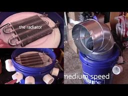 2-Stage Air Cooling System w/radiator! (extended version) Make an AC Air Cooler! at home DIY