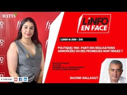Le RNI entre promesses et réalisations : Le débat s’invite à L’Info en Face