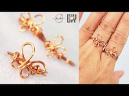 Make a simple butterfly ring | DIY jewelry at home 1105