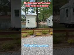 Another tiny house in place at #thecottagesatpinelake outside #huntsvillealabama #gotinybefree