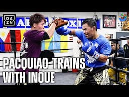 INSIDE CAMP: Naoya Inoue VISITS & TRAINS With Manny Pacquiao Ahead Of Mario Barrios Fight