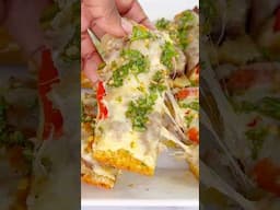 Philly Cheesesteak Garlic Bread 😋 #phillycheesesteak #garlicbread #cheesybread #cheesy #recipe