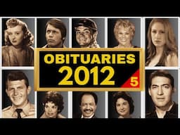 Famous HOLLYWOOD Stars Who DIED in 2012 (JUL)