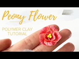 Peony Flower | Polymer Clay Easy Tutorial