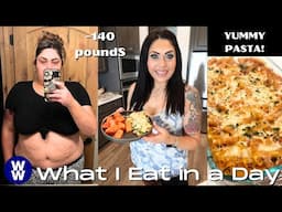 WHAT I EAT IN A DAY ON WW TO LOSE 140 POUNDS - NEW HOME DECOR & BAKEND ZITI - WEIGHT WATCHERS!