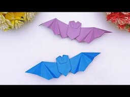 How to Make Paper Bat Step by Step || Handmade Origami Toy Making | Easy Paper Crafts