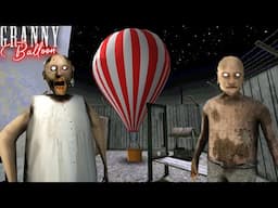 GRANNY 3 NEW HOT AIR BALLOON ESCAPE 😂🔥 granny grandpa horror game definition hindi granny game video