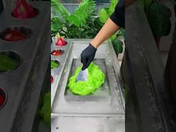Watching Street Ice Cream Made Is Surprisingly Addictive #shorts #satisfying #icecream
