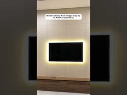 Media wall TV Unit Design: Modern and Stylish Ideas for Your Living Room #interiordesign #mediawall