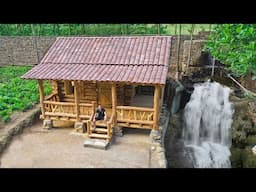 It took man 210 days to Build his own Streamside Villa - Start to Finish