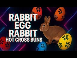 RABBIT EGG RABBIT - HOT CROSS BUNS | Easter Song