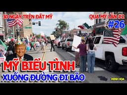 HẾT HỒN "DÂN MỸ ĐI BÃO" TRƯỚC CỬA NHÀ HÀNG MC KỲ DUYÊN - ĐOÀN NGƯỜI "XUỐNG ĐƯỜNG" SINH NHẬT TT TRUMP