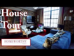 ENGLISH HOUSE TOUR | A Colorful & Chic Warehouse Loft in London