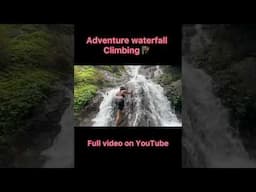 Adventure waterfall trekking 😱