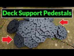 Using Adjustable Decking Pedestals to Level a Shed Base