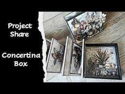 New Project share! Concertina box with #maremismallart collagebooks