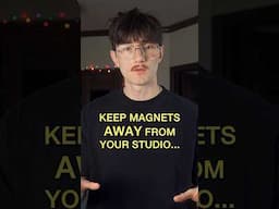 Keep magnets away from your studio #musicproducer #bedroomproducer #musicstudio #musician #musicgear