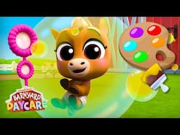 FULL EPISODE: Farmer Mia, Milo & Baby Pony Play a Missing Colors Game! #20 🎨🫧 | Barnyard Daycare