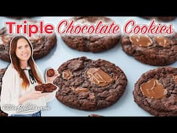 If a Cookie & Brownie Had a Baby… My Triple Chocolate Chip Cookies Would Be It! 🍫🍪