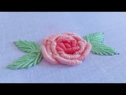 Hand Embroidery- Bullion Knot Rose Stitch Embroidery | Brazilian Embroidery