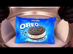 Oreo Ice Cream Sandwich Turned Into Rolled Ice Cream! 🍪🔥 | satisfying ASMR