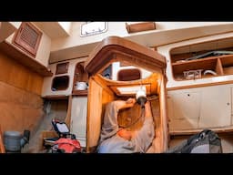 This ABANDONED Cruising Sailboat Was ROTTEN... Interior Overhaul Starts Here 🪚