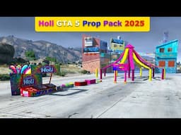 🚀 Holi Special GTA 5 Prop Pack 2025 | Best Colorful Festival Mods for GTA V 🌸🎨