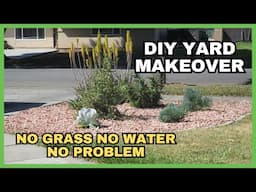Transform Dead Lawn into Beautiful DIY Rock Garden