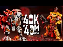 Bolters vs Battlesuits!  - Imperial Fists vs T'au Empire 40k in 40m Warhammer Battle!