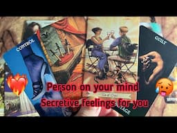 Person on your mind : Their Secretive Feeling/emotions for you❤️‍🔥🫣Hindi tarot card reading