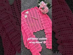 Vintage Crochet Shawl Tutorial 🌸🩷🧶 #crochet #shortsyoutube #crochetpattern #diy #crochettutorial