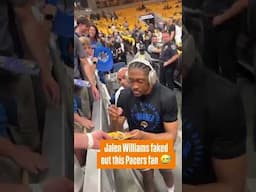 Jalen Williams Does This Pacers Fan DIRTY!! 🥶 (via @monahanalex)