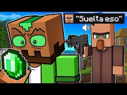 Troleé a MI AMIGO con Aldeanos INTELIGENTES en Minecraft!