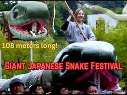 Giant Japanese Snake Festival - 108 Meters Long! 老神温泉大蛇まつり
