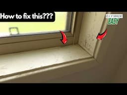 How to fix and paint damaged window sill