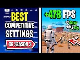 The BEST Fortnite Settings in Fortnite Chapter 6 Season 3 🔧 (HUGE FPS Boost + 0 Input Delay)