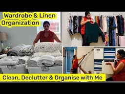 Declutter & Organize with Me: Tidy Up My Wardrobe & Bedding (Linen Closet)! PALAK PANEER~ TeddyBlake