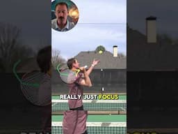 Spin serve feeling slow? Try this tip! #tennisserve #tennislesson